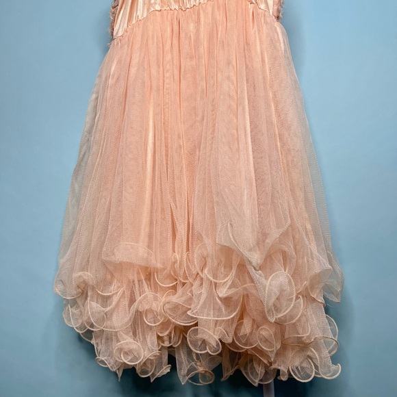 Rue21 Pink Ruffle Tulle Dress w/ Roses - Picture 4 of 8